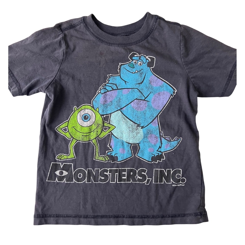 Old Navy Monsters Inc Kids 4T Vintage Graphic Tee Mike Sulley Disney